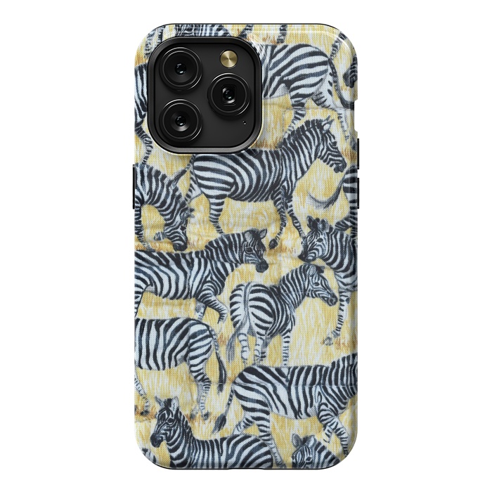 iPhone 15 Pro Max StrongFit Zebras by Winston