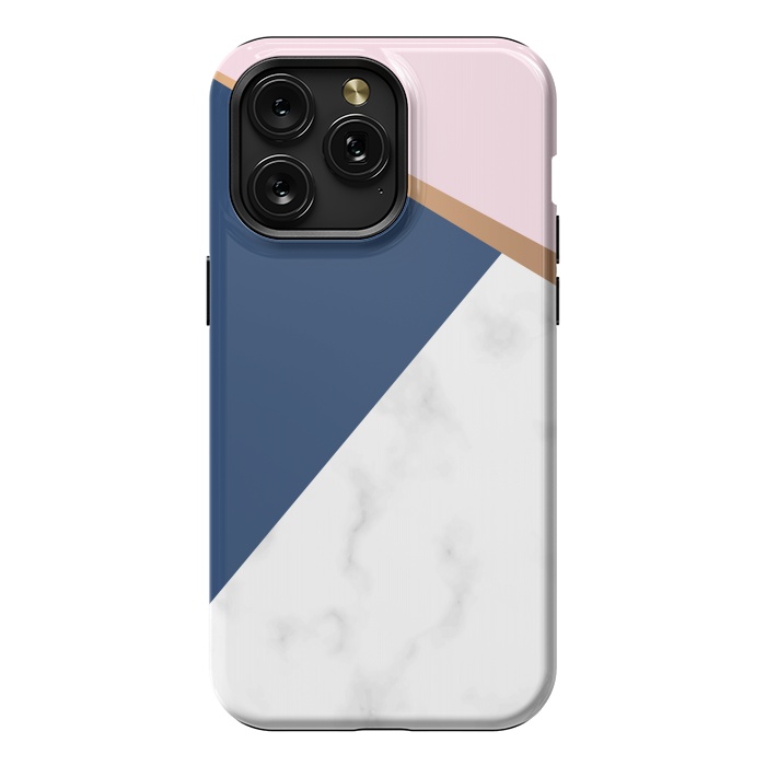 iPhone 15 Pro Max StrongFit Marble geometric design I by ArtsCase