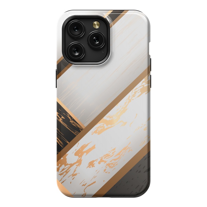 iPhone 15 Pro Max StrongFit Marble Geometric Design VII by ArtsCase