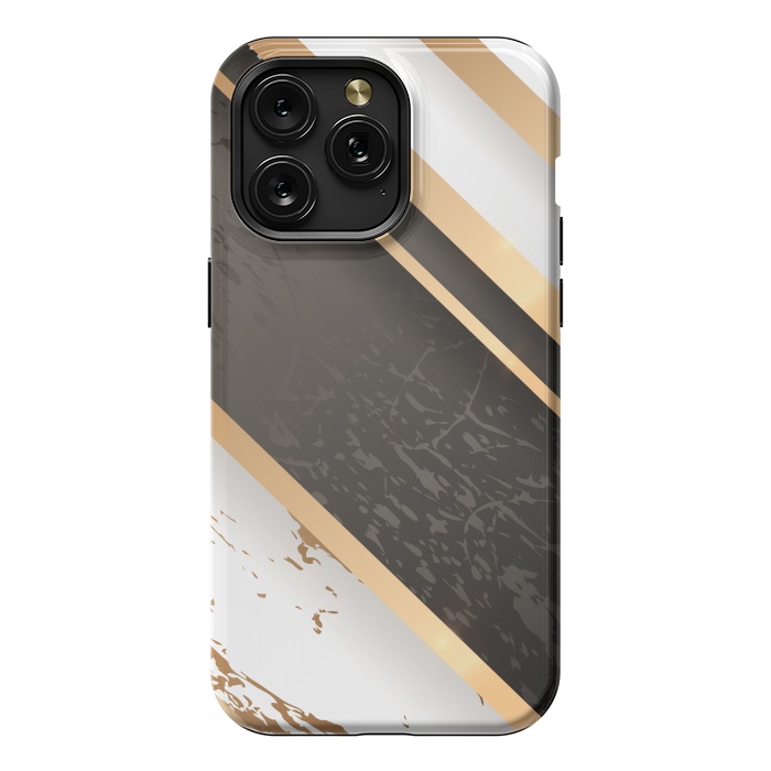 iPhone 15 Pro Max StrongFit Marble Geometric Design VIII by ArtsCase
