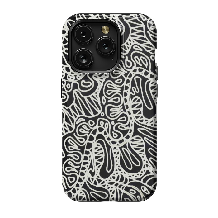 iPhone 15 Pro StrongFit Doodle Ethnic Style G361 by Medusa GraphicArt