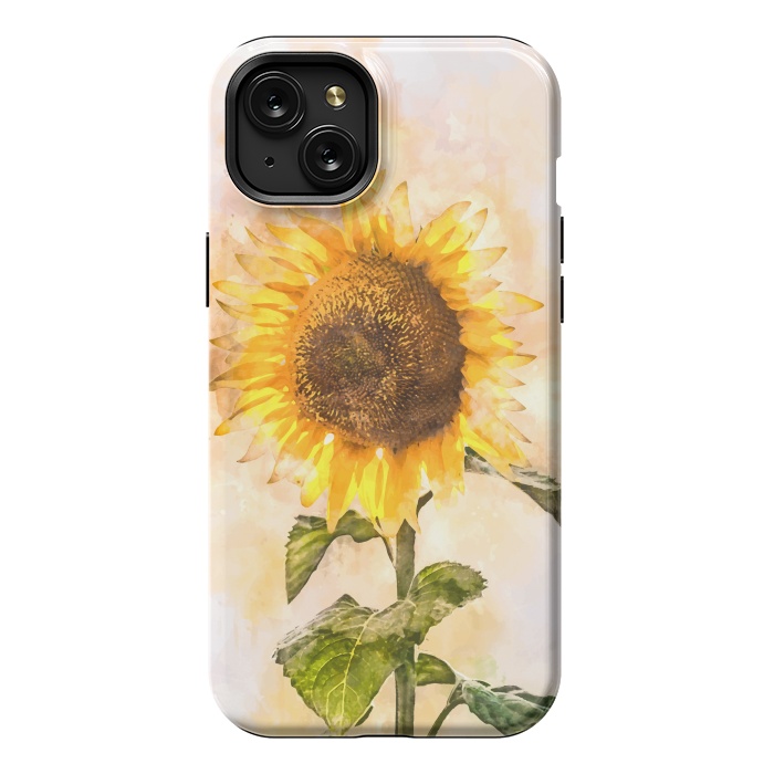 iPhone 15 Plus StrongFit Summer Sunflower by Creativeaxle