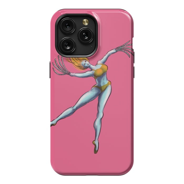 iPhone 15 Pro Max StrongFit Weird Dancer Girl With Saw Hands by Boriana Giormova