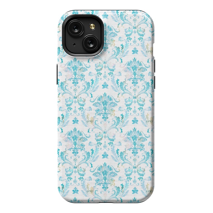 iPhone 15 Plus StrongFit Demure Damask by gingerlique