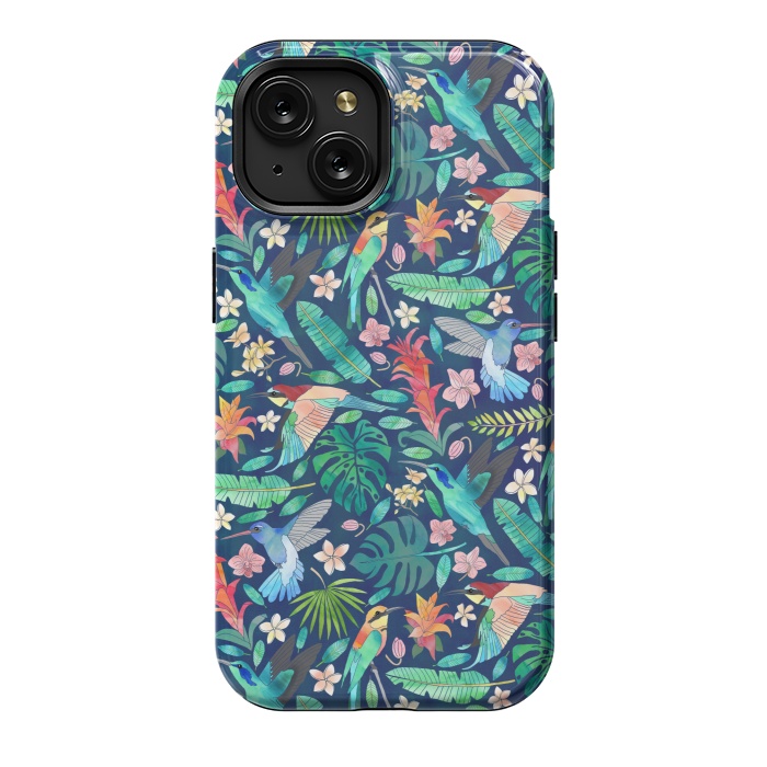 iPhone 15 StrongFit Birds In Bohemian Paradise by Tangerine-Tane