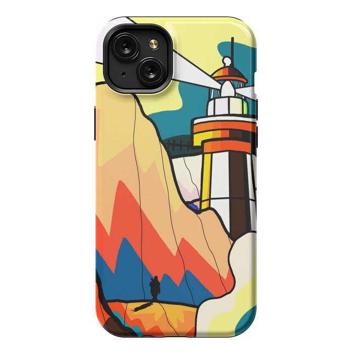 iPhone 15 Plus StrongFit The lost lighthouse by Steve Wade (Swade)