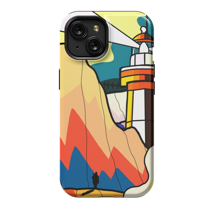 iPhone 15 StrongFit The lost lighthouse by Steve Wade (Swade)