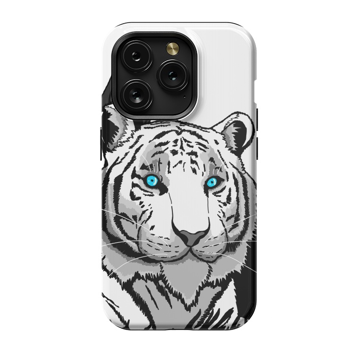 iPhone 15 Pro StrongFit The white tiger by Steve Wade (Swade)