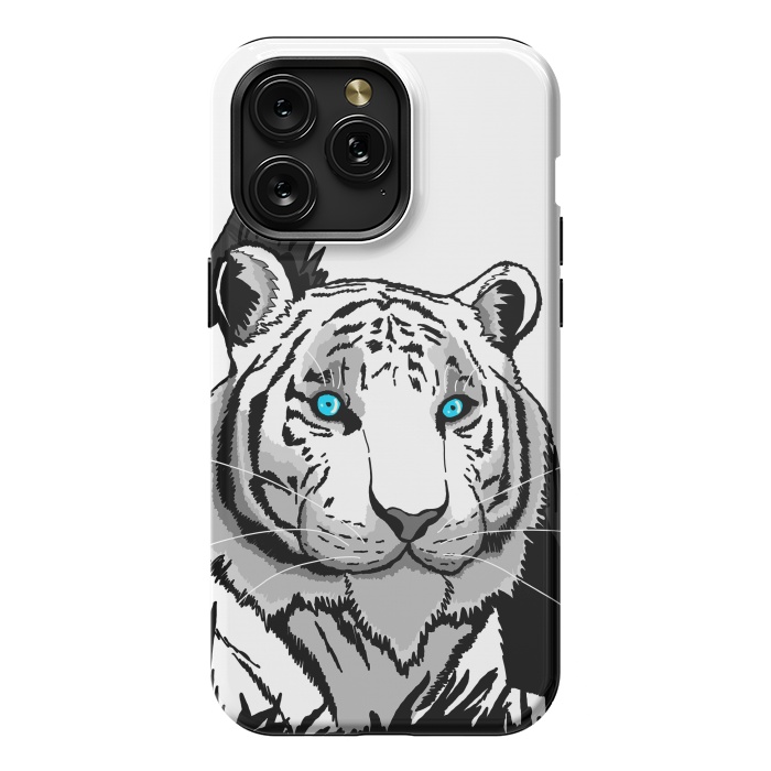 iPhone 15 Pro Max StrongFit The white tiger by Steve Wade (Swade)