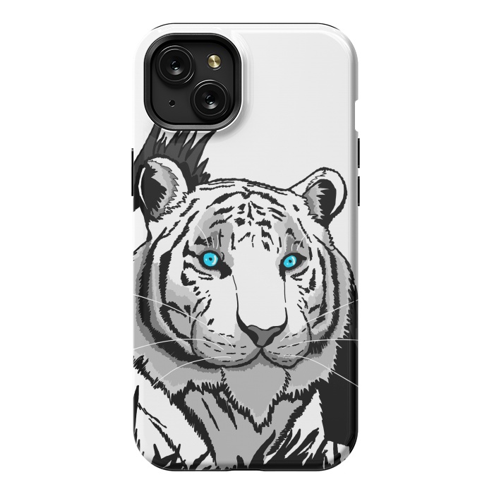 iPhone 15 Plus StrongFit The white tiger by Steve Wade (Swade)