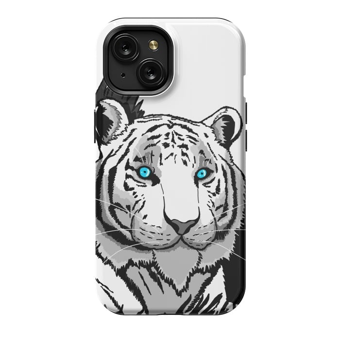 iPhone 15 StrongFit The white tiger by Steve Wade (Swade)