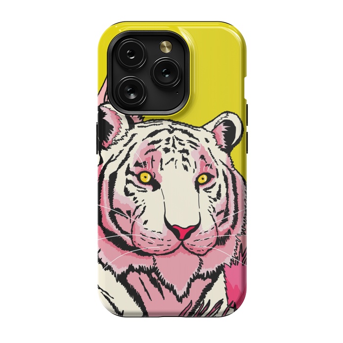 iPhone 15 Pro StrongFit The pink tone tiger by Steve Wade (Swade)