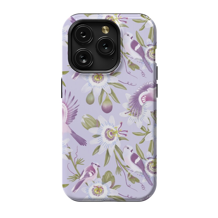 iPhone 15 Pro StrongFit Passion Flowers by Tishya Oedit