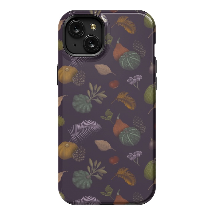 iPhone 15 Plus StrongFit Fall Pumpkins by Tishya Oedit