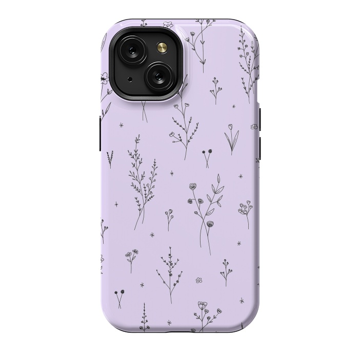 iPhone 15 StrongFit Magic Wildflowers by Anis Illustration
