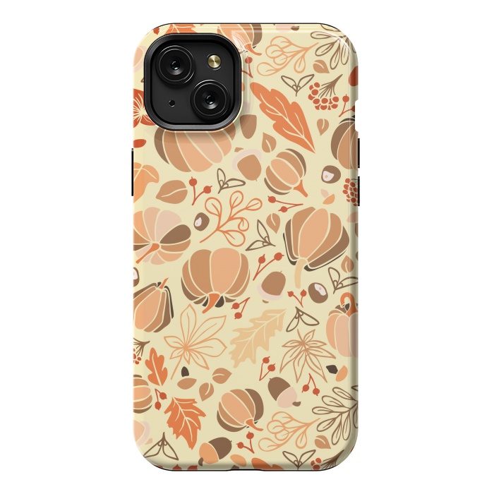 iPhone 15 Plus StrongFit Fall Fruits in Orange and Yellow by Paula Ohreen