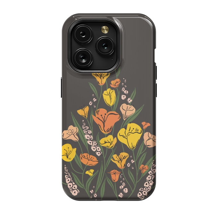 iPhone 15 Pro StrongFit Wild Poppies by Melissa Lee