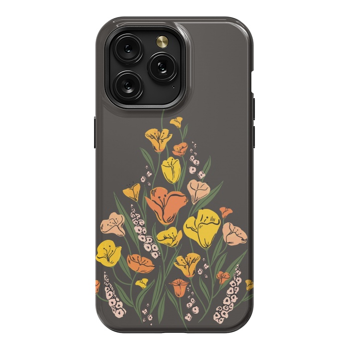 iPhone 15 Pro Max StrongFit Wild Poppies by Melissa Lee