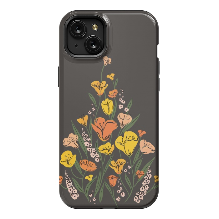 iPhone 15 Plus StrongFit Wild Poppies by Melissa Lee