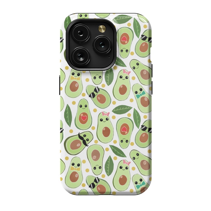 iPhone 15 Pro StrongFit Stylish Avocados by Tangerine-Tane