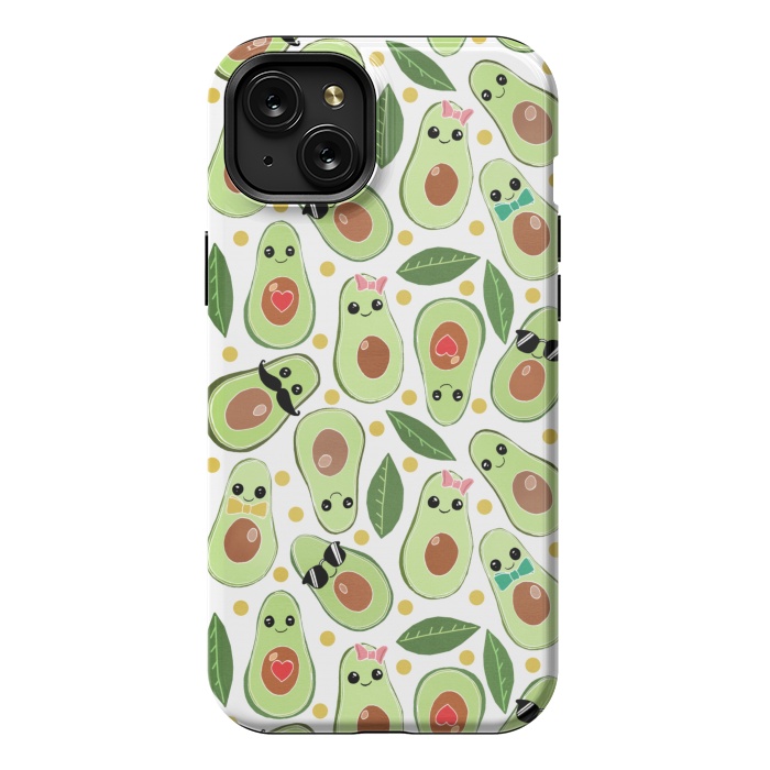 iPhone 15 Plus StrongFit Stylish Avocados by Tangerine-Tane