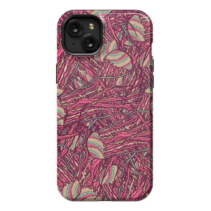 iPhone 15 Plus StrongFit Jellyfish jungle by Steve Wade (Swade)
