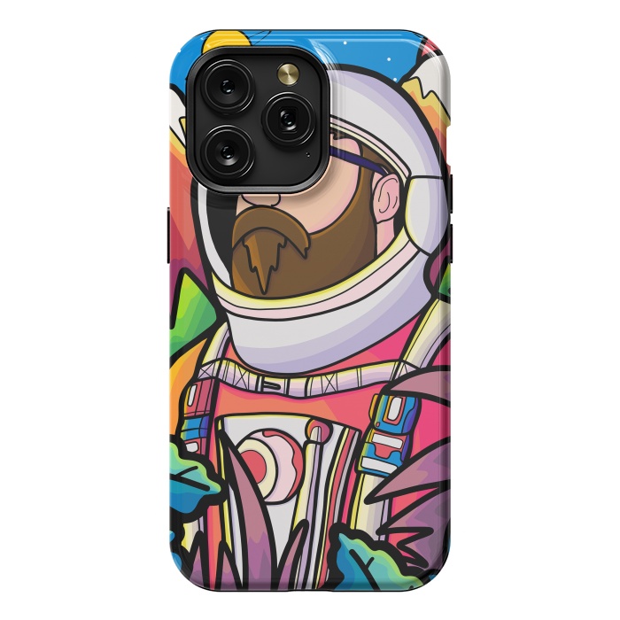 iPhone 15 Pro Max StrongFit The astronaut explorer by Steve Wade (Swade)