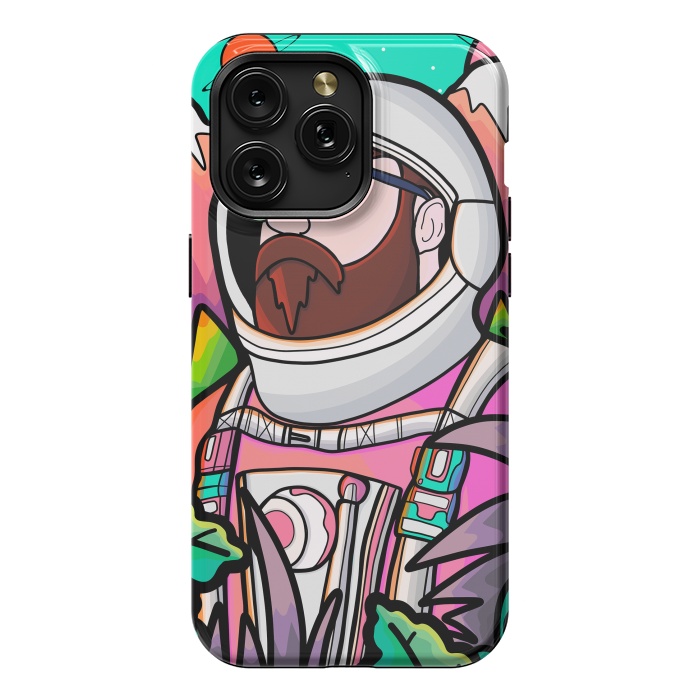iPhone 15 Pro Max StrongFit Pastel astronaut by Steve Wade (Swade)