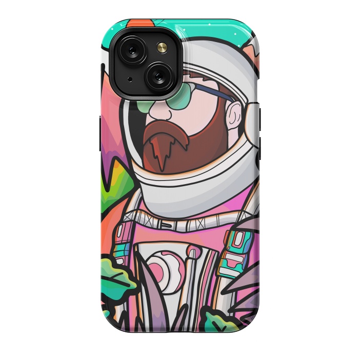 iPhone 15 StrongFit Pastel astronaut by Steve Wade (Swade)