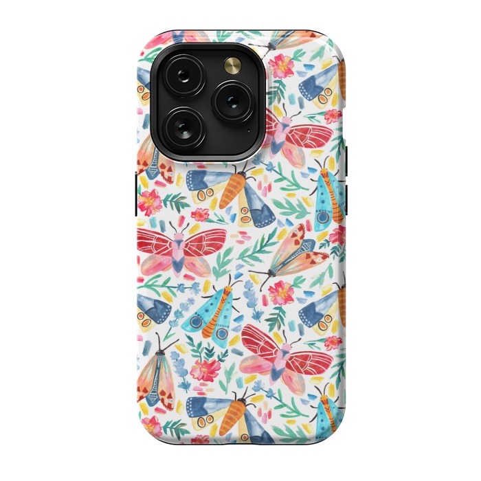 iPhone 15 Pro StrongFit Moth Confetti by Tangerine-Tane