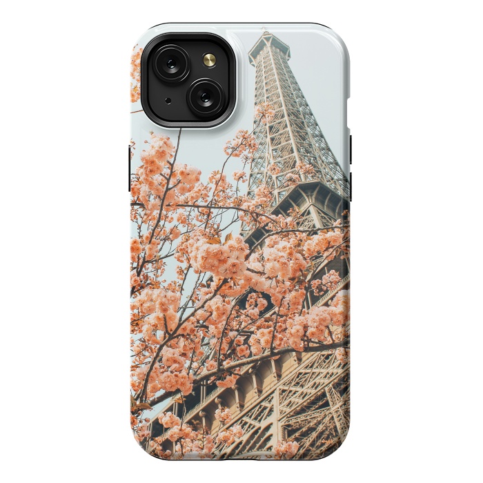 iPhone 15 Plus StrongFit Paris in Spring | Travel Photography Eifel Tower | Wonder Building Architecture Love by Uma Prabhakar Gokhale