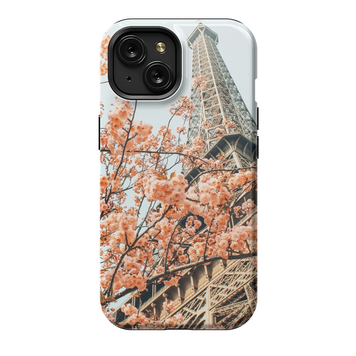 iPhone 15 StrongFit Paris in Spring | Travel Photography Eifel Tower | Wonder Building Architecture Love by Uma Prabhakar Gokhale