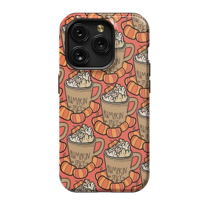 iPhone 15 Pro StrongFit Pattern pumpkin spice by Steve Wade (Swade)