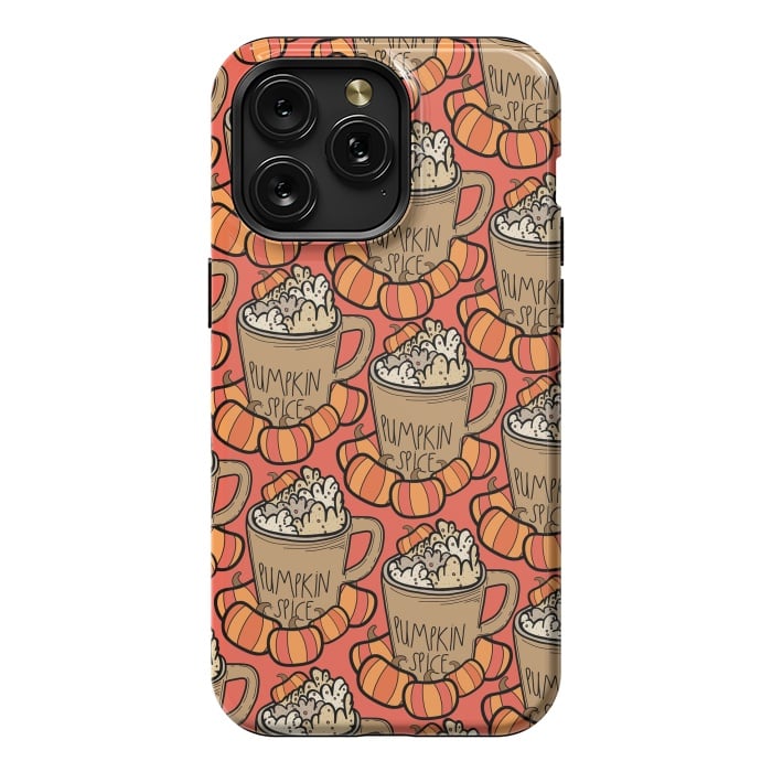 iPhone 15 Pro Max StrongFit Pattern pumpkin spice by Steve Wade (Swade)