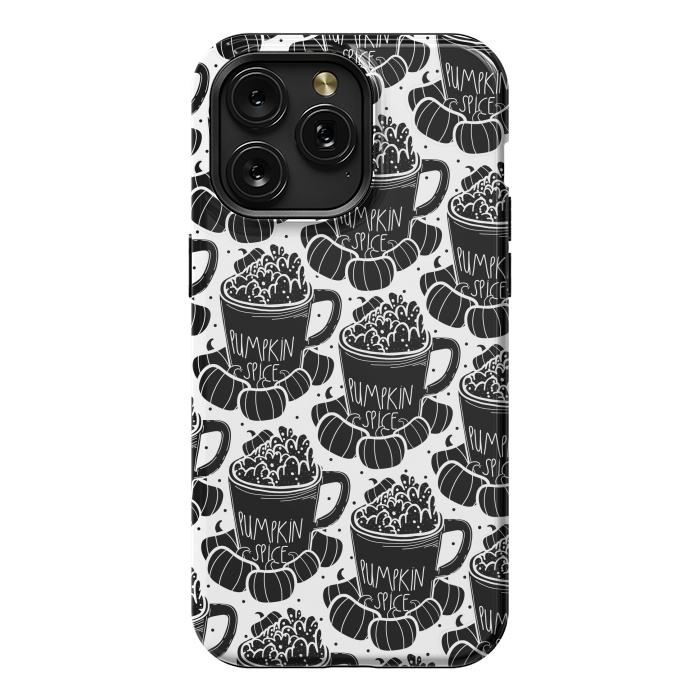 iPhone 15 Pro Max StrongFit Black pumpkin spice coffee by Steve Wade (Swade)