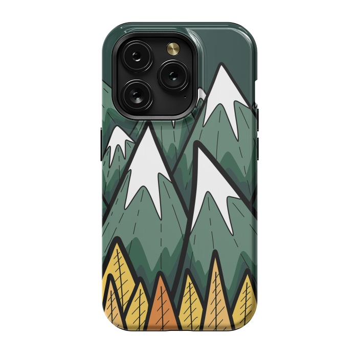 iPhone 15 Pro StrongFit The green autumn peaks by Steve Wade (Swade)