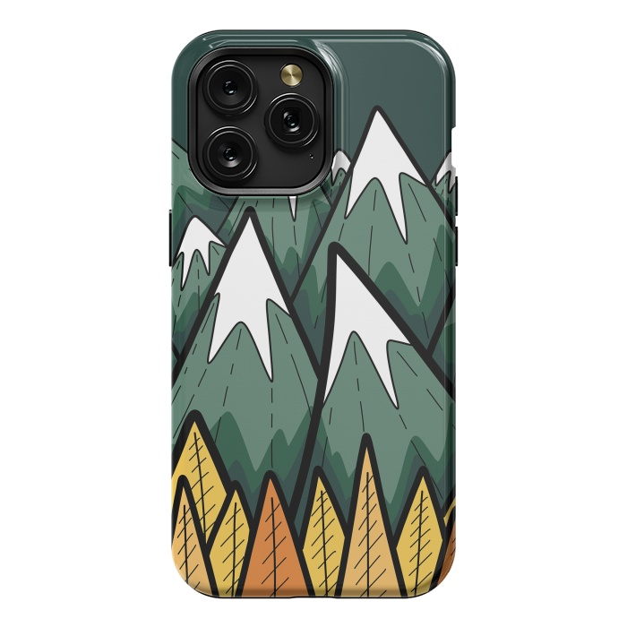 iPhone 15 Pro Max StrongFit The green autumn peaks by Steve Wade (Swade)