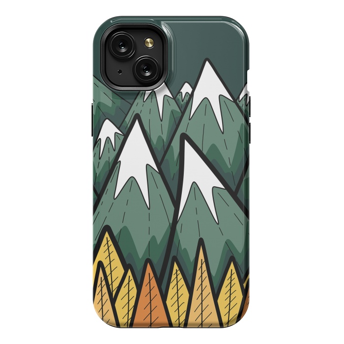 iPhone 15 Plus StrongFit The green autumn peaks by Steve Wade (Swade)