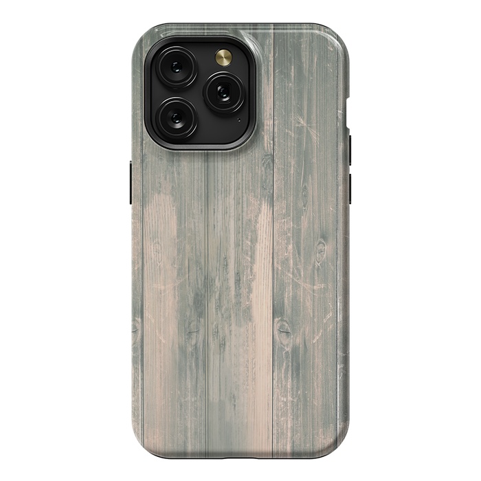 iPhone 15 Pro Max StrongFit grey wood by haroulita