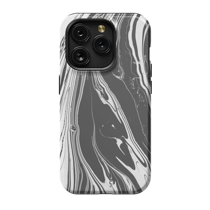 iPhone 15 Pro StrongFit bw marble x by haroulita