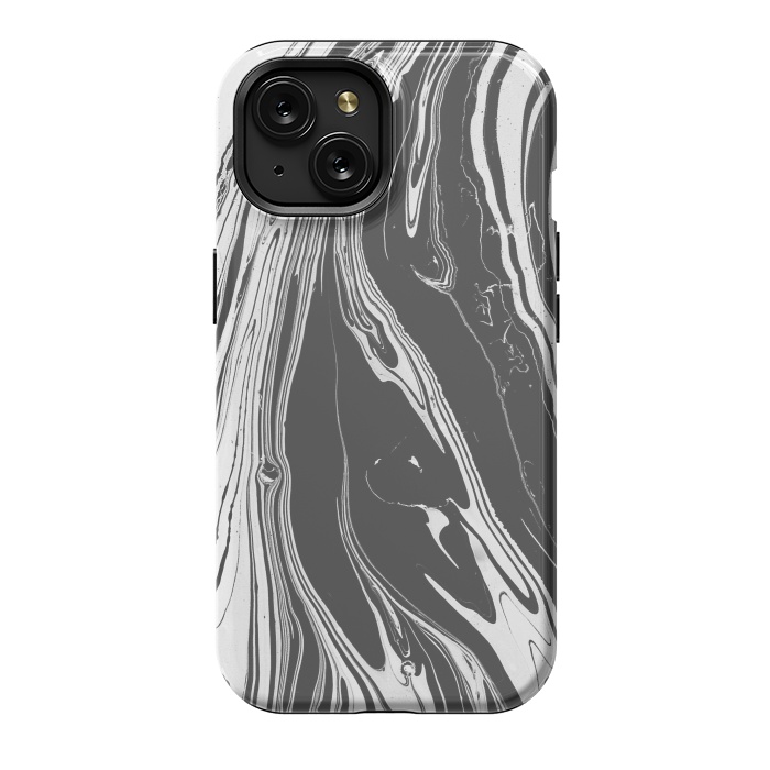 iPhone 15 StrongFit bw marble x by haroulita