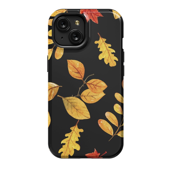 iPhone 15 StrongFit fall leaves x by haroulita