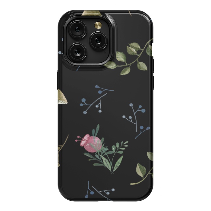 iPhone 15 Pro Max StrongFit flower pattern cc by haroulita