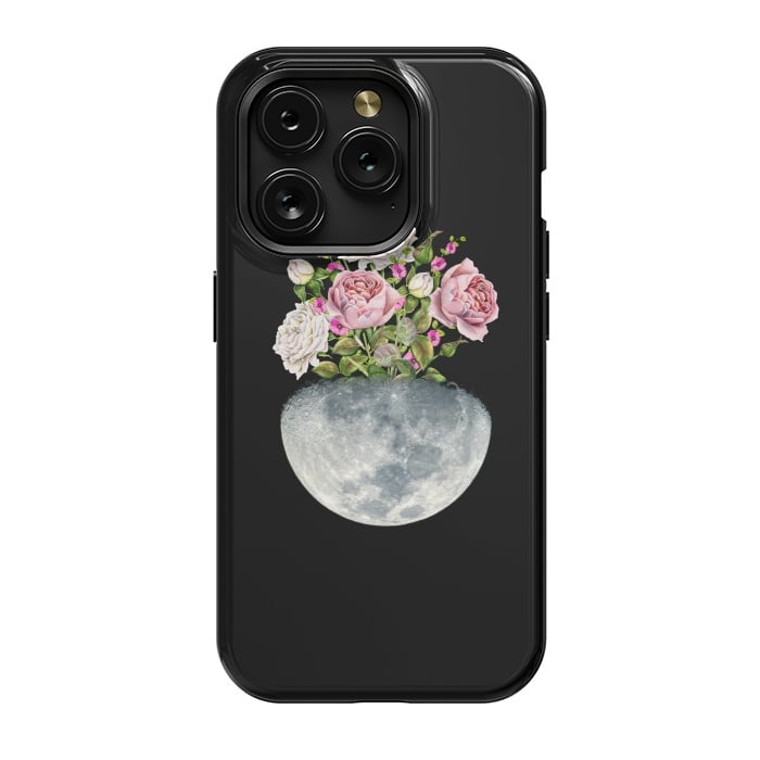 iPhone 15 Pro StrongFit Moon Flower Pot by Creativeaxle