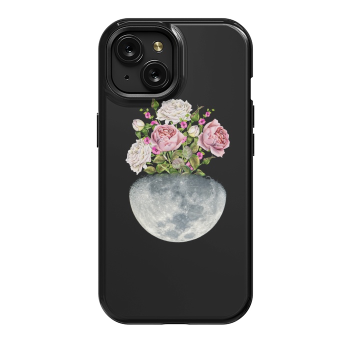 iPhone 15 StrongFit Moon Flower Pot by Creativeaxle