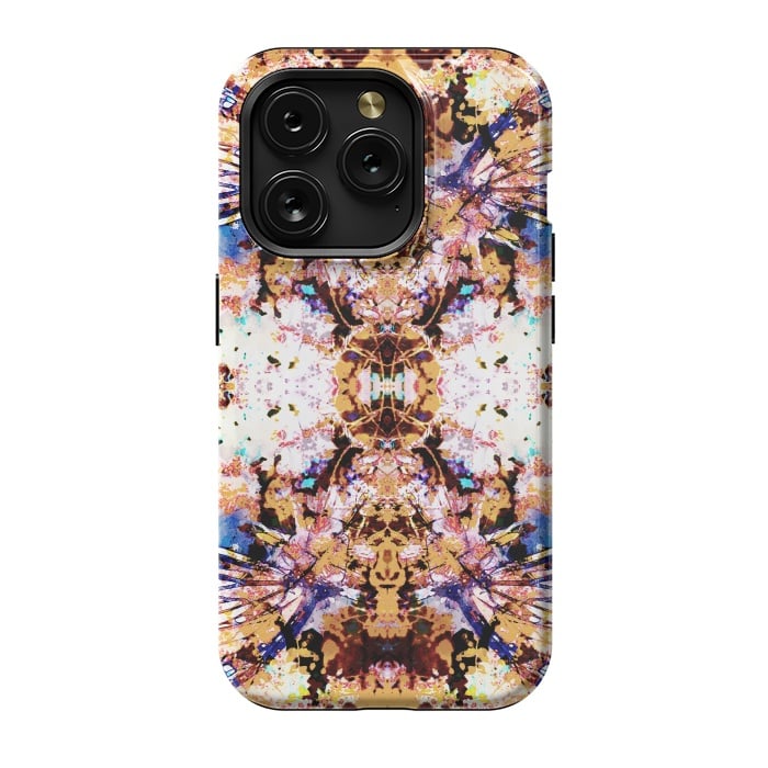 iPhone 15 Pro StrongFit Painted butterfly wings and flower petals by Oana 