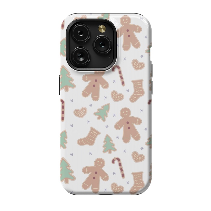 iPhone 15 Pro StrongFit ginger bread pattern by MALLIKA