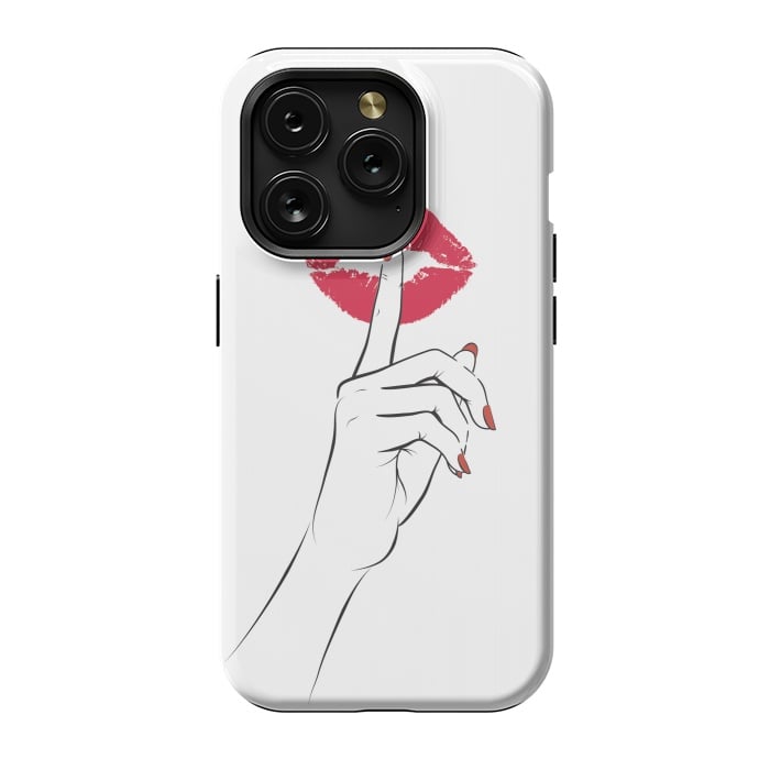 iPhone 15 Pro StrongFit Red Lips Secret by Martina