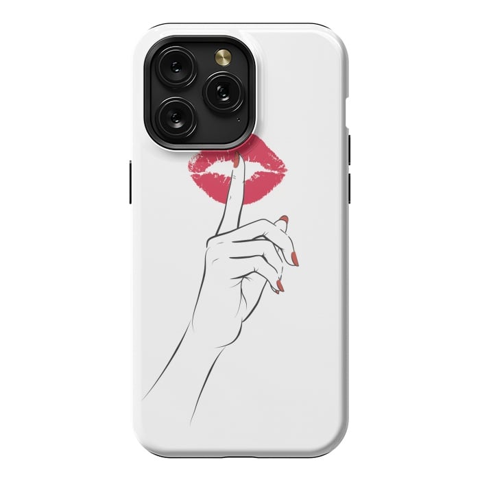 iPhone 15 Pro Max StrongFit Red Lips Secret by Martina