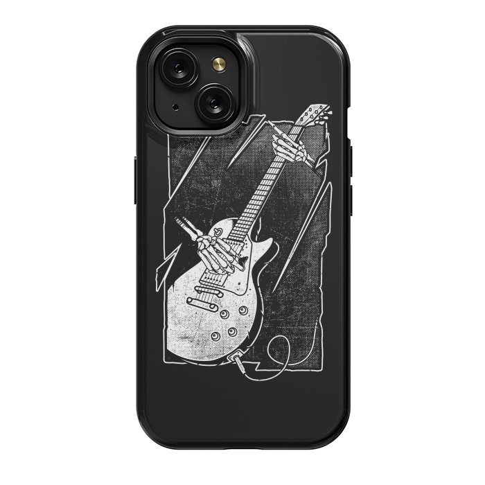 iPhone 15 StrongFit Skull Guitarist by Afif Quilimo